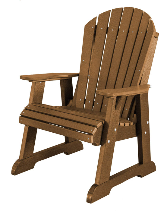 Wildridge Wildridge Heritage Recycled Plastic High Fan Back Chair Tudor Brown Outdoor Chair LCC-117-TB