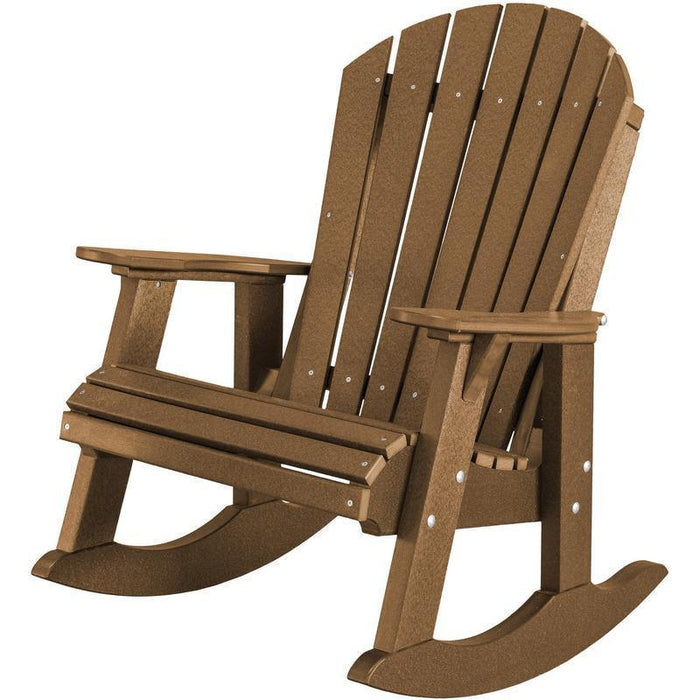 Wildridge Wildridge Heritage Recycled Plastic High Fan Back Rocker Chair Tudor Brown Rocking Chair LCC-115-TB