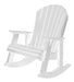 Wildridge Wildridge Heritage Recycled Plastic High Fan Back Rocker Chair White Rocking Chair LCC-115-WH