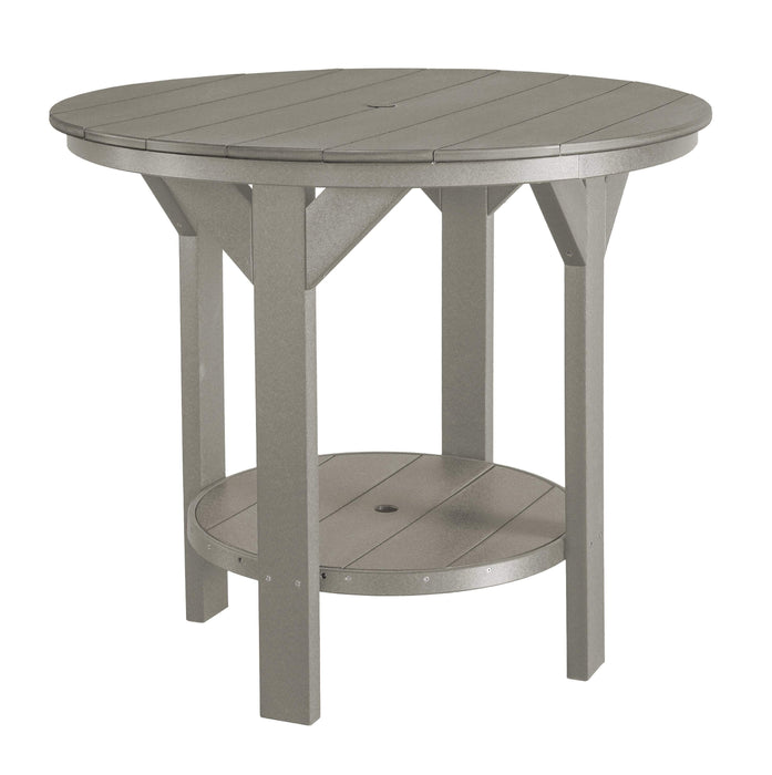 Wildridge Wildridge Heritage Recycled Plastic Pub Table Light Gray Tables LCC-179-LG