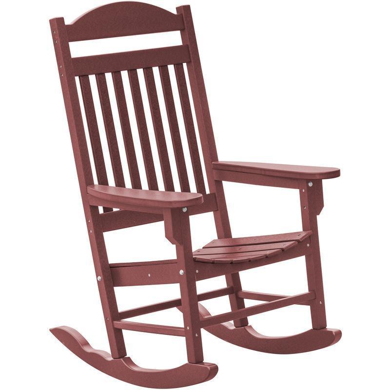 Wildridge Wildridge Heritage Traditional Recycled Plastic Rocker Chair Cherry Rocking Chair LCC-101-C