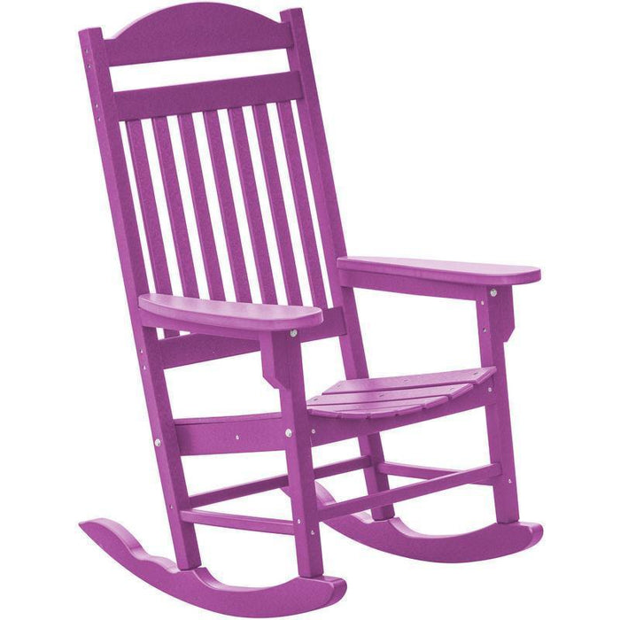 Wildridge Wildridge Heritage Traditional Recycled Plastic Rocker Chair Purple Rocking Chair LCC-101-PU
