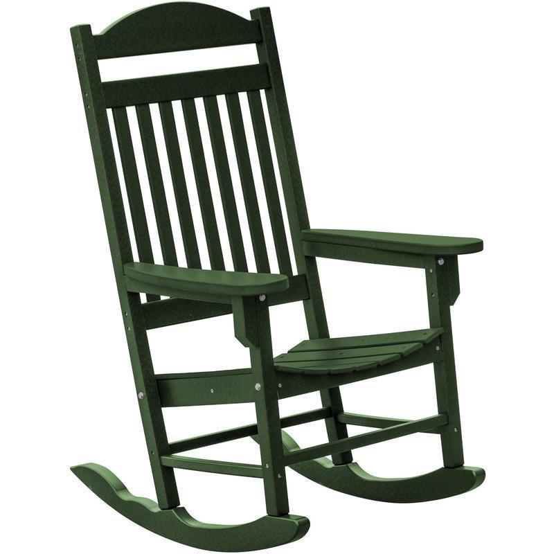 Wildridge Wildridge Heritage Traditional Recycled Plastic Rocker Chair Turf Green Rocking Chair LCC-101-TG