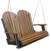 Wildridge Wildridge Heritage Two Seat 4ft. Recycled Plastic Porch Swing Tudor Brown on Black Porch Swing LCC-102-TBOB