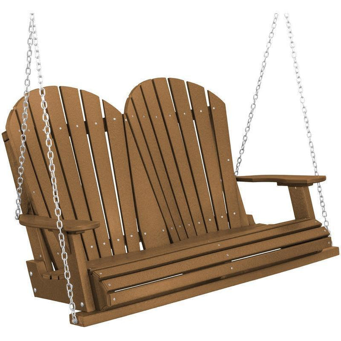 Wildridge Wildridge Heritage Two Seat 4ft. Recycled Plastic Porch Swing Tudor Brown Porch Swing LCC-102-TB