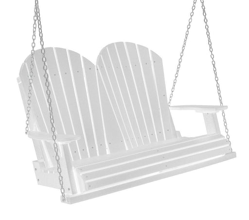 Wildridge Heritage 4ft. porch swing in white on front porch