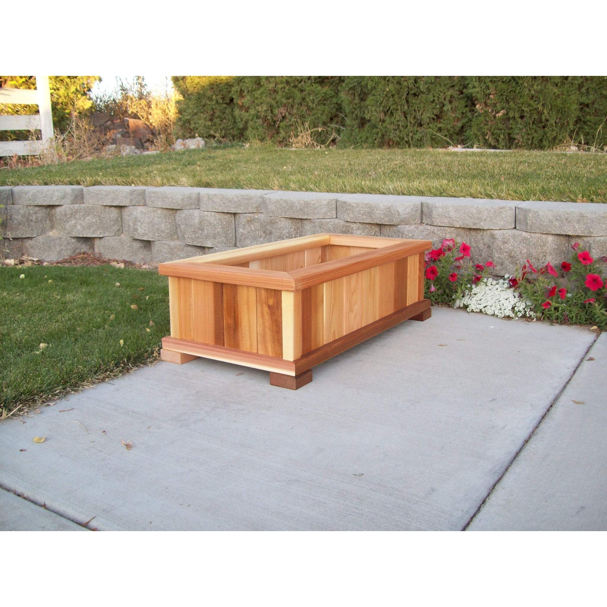 Wood Country Cedar Rectangular Patio Planter Box | Wood Country | WCCPPB | Planter  Box